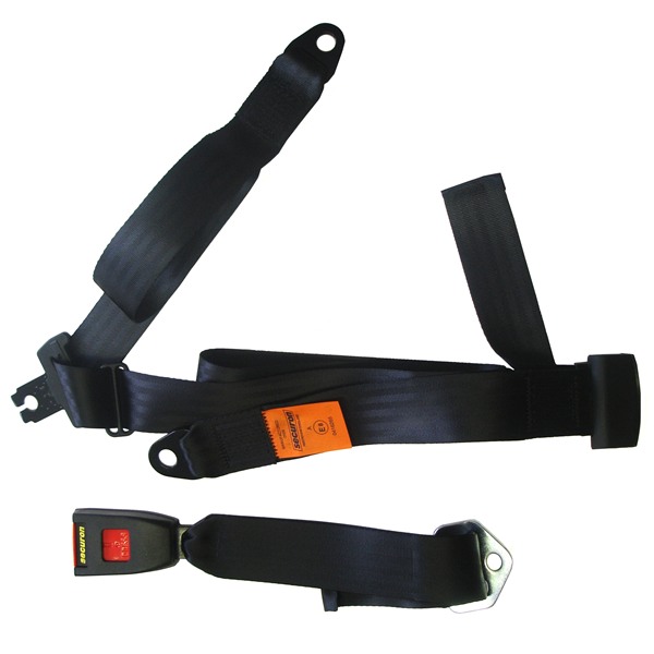 Black 210C Securon Seat Belt Static Lap