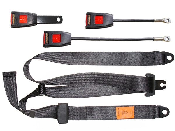 SECURON Seat Belt-statique Lap-Noir 210 C