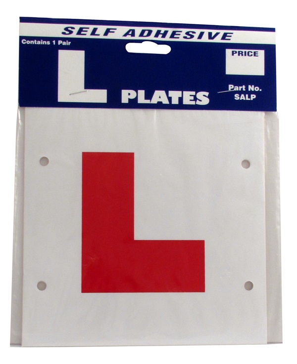 L Plates Learner Driver - Self Adhesive Sticker - Pair Legal Exterior NEW CASTLE 5017086475351 ...