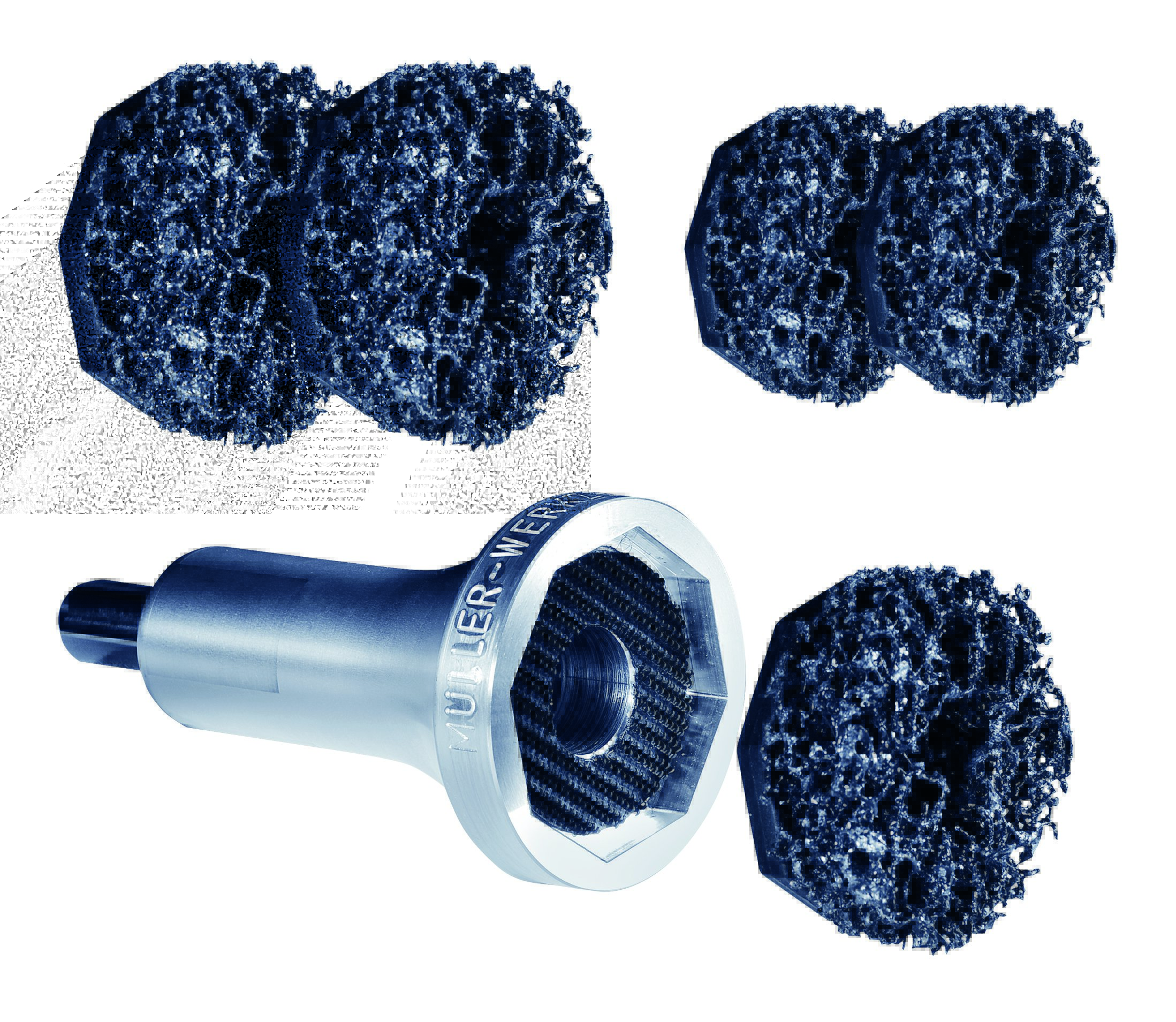 SYKES PICKAVANT 66192500 Wheel Hub Cleaner Grinder 75mm 1 Holder 3 Discs Bling!