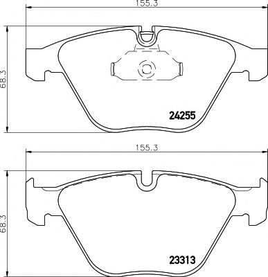 MINTEX CAR BRAKE PADS front MDB2960 Replaces 34112288858,34112288859 ...