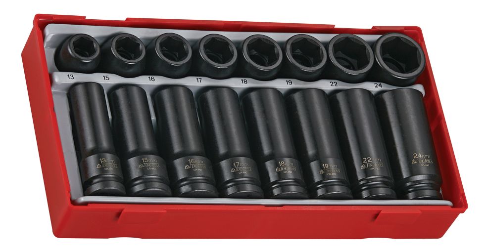 Teng Tools TT9120D 20 Piece 1/2" Drive Deep & Regular Impact Socket