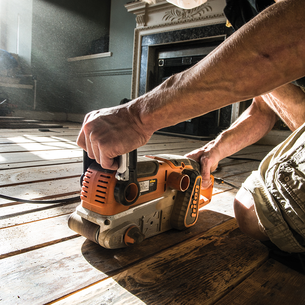 Genuine Triton 1200W Belt Sander 75mm TA1200BS 330125 eBay