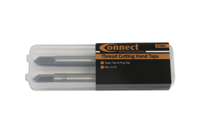 Plug Tap and Solid Die Set by Connect M6 X 0.75mm 3pc Taper Tap
