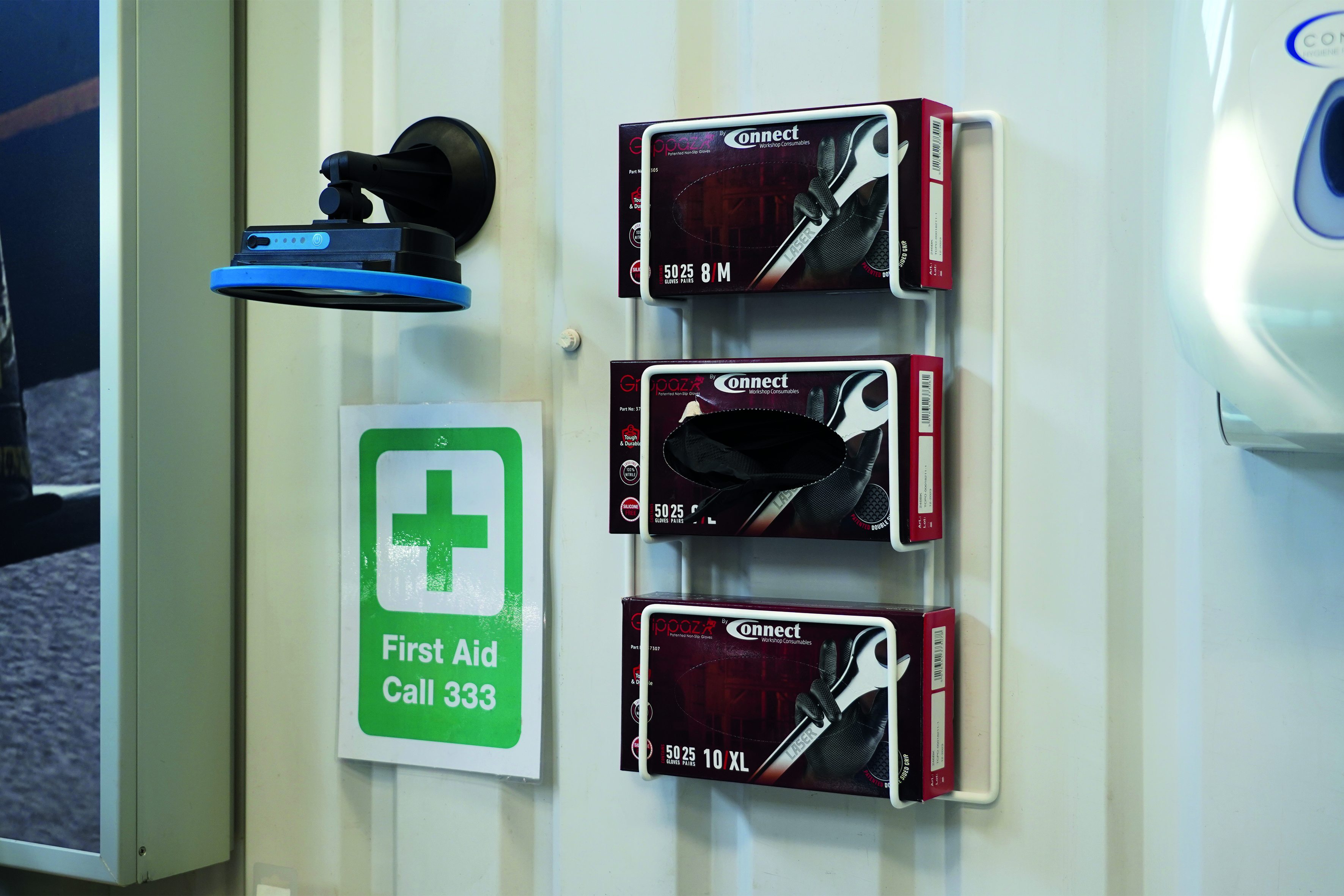 Connect 37308 Wall Mounted Glove Box Holder / Rack Ideal for Grippaz