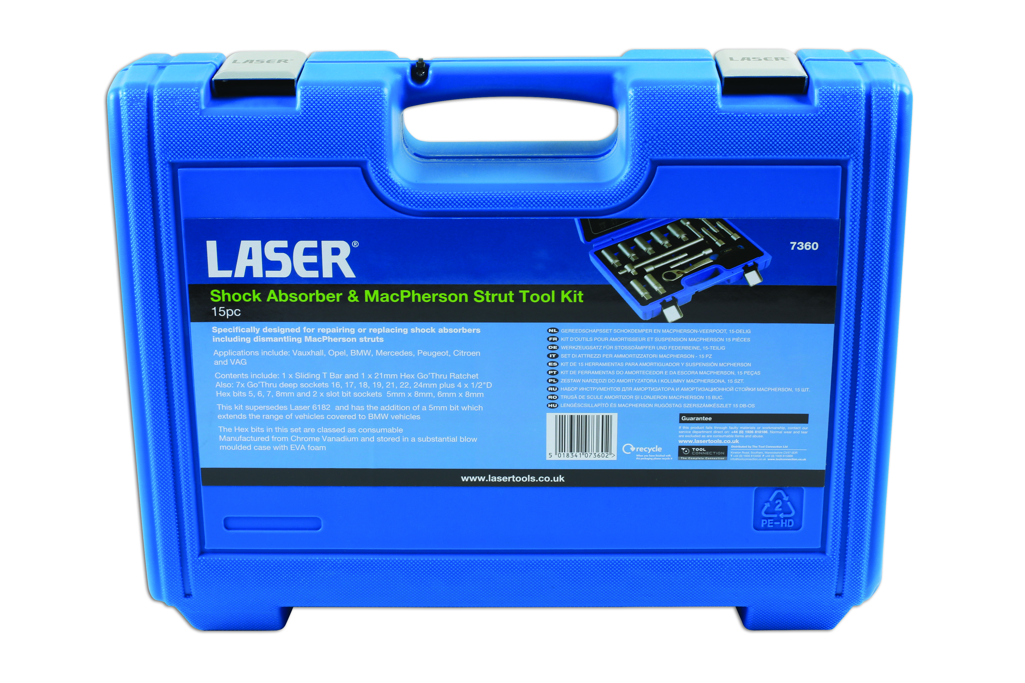 LASER TOOLS Shock Absorber & MacPherson Strut Tool Kit 15pc 7360 eBay