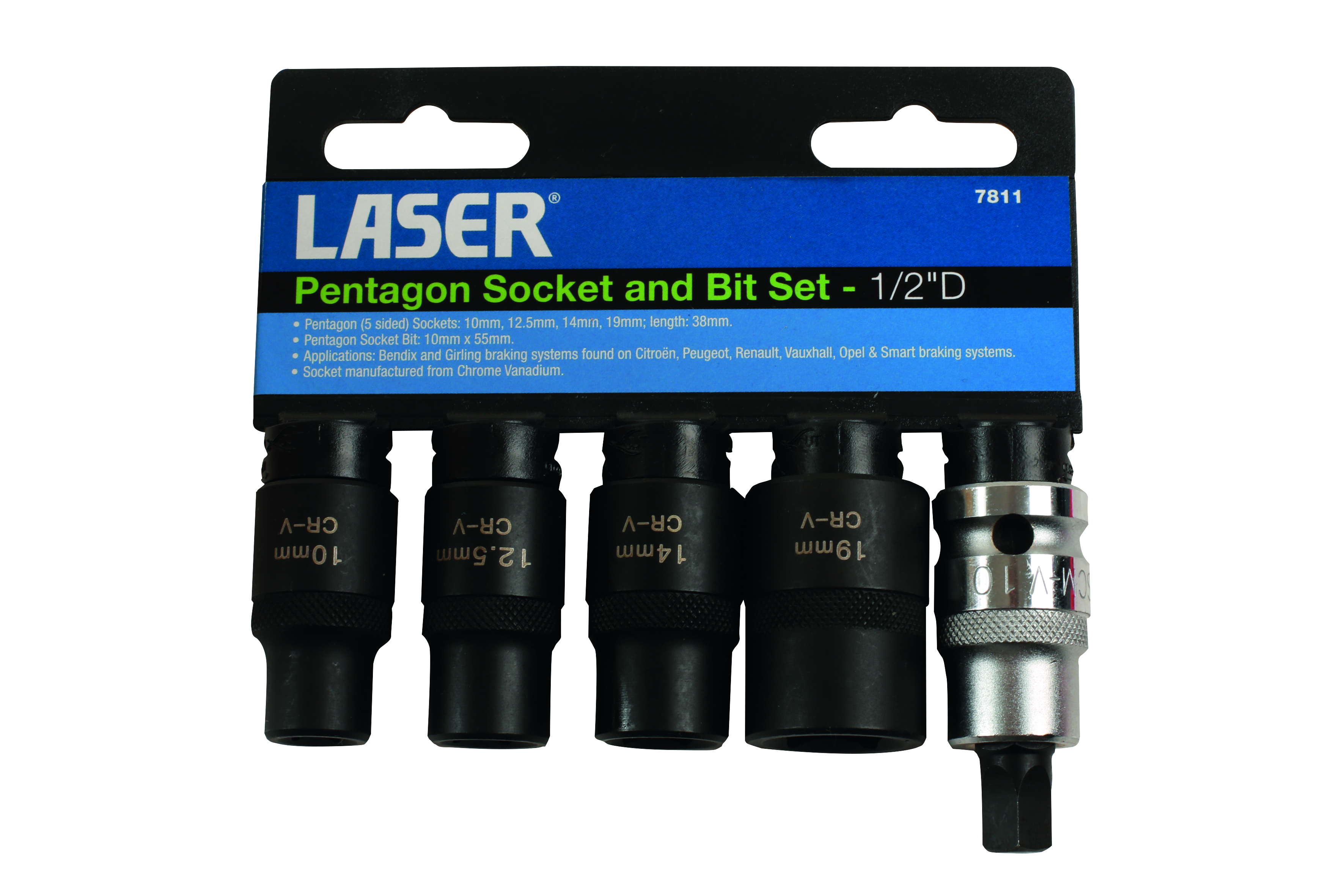 M7 Spline Bit x 55 mm 1//2/"D Pièce No 6063 par laser-NEUF