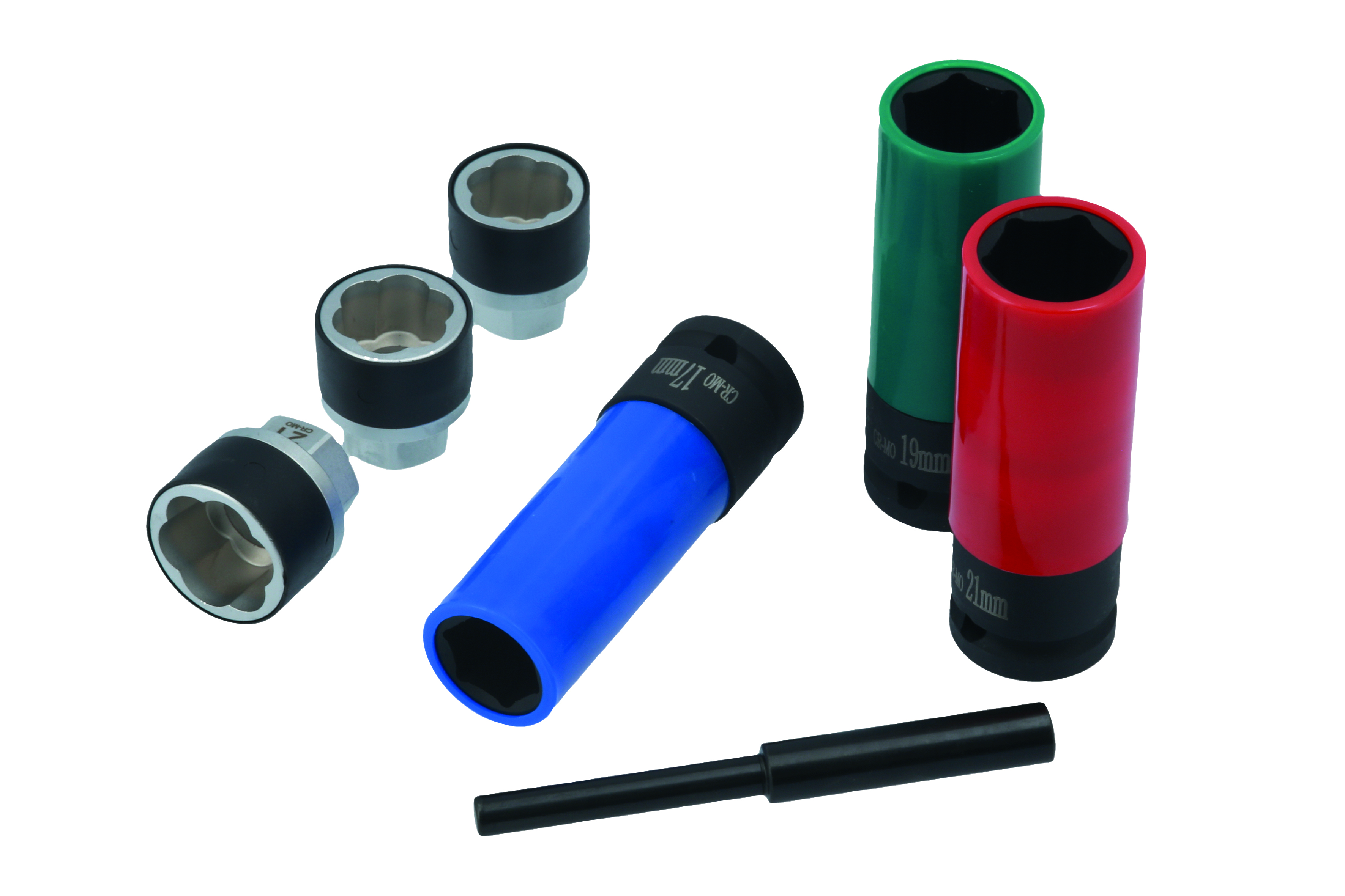 Laser Tools 7920 7pc Wheel Nut & Bolt Extractor Socket Set 1/2" Dr 17