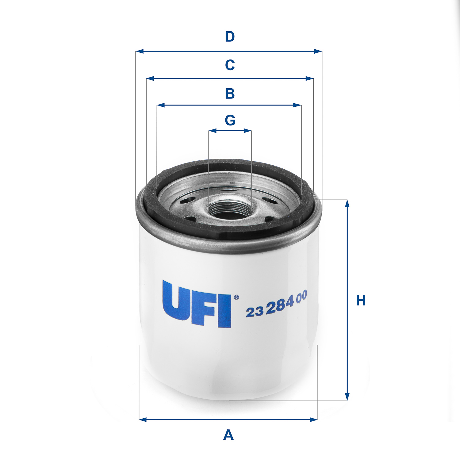 2312700 UFI Oil Filter Oil Spin-On