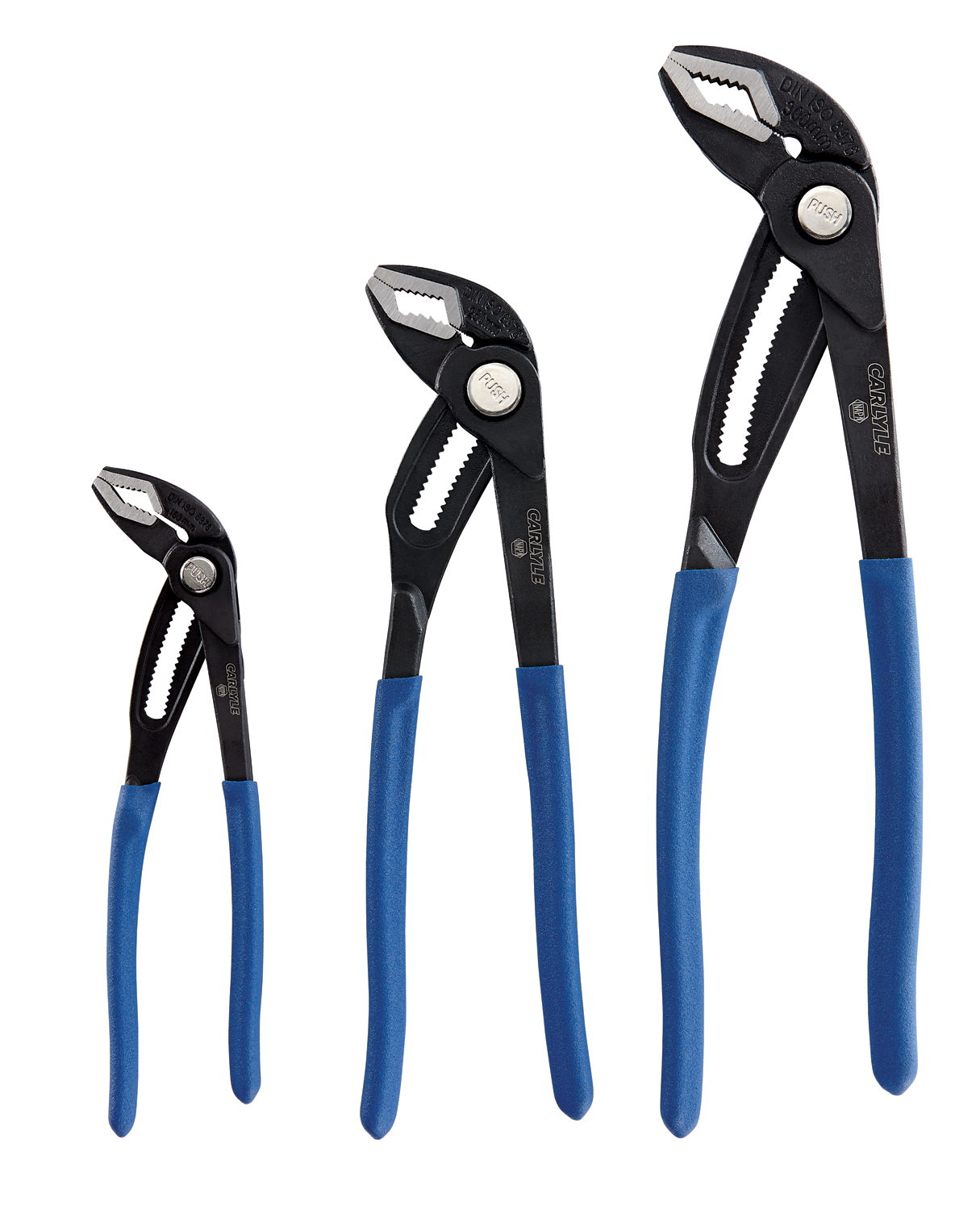 Carlyle Tools by NAPA PSAJ3 3 pc Adjustable Jaw Pliers Set 7"/10" /12