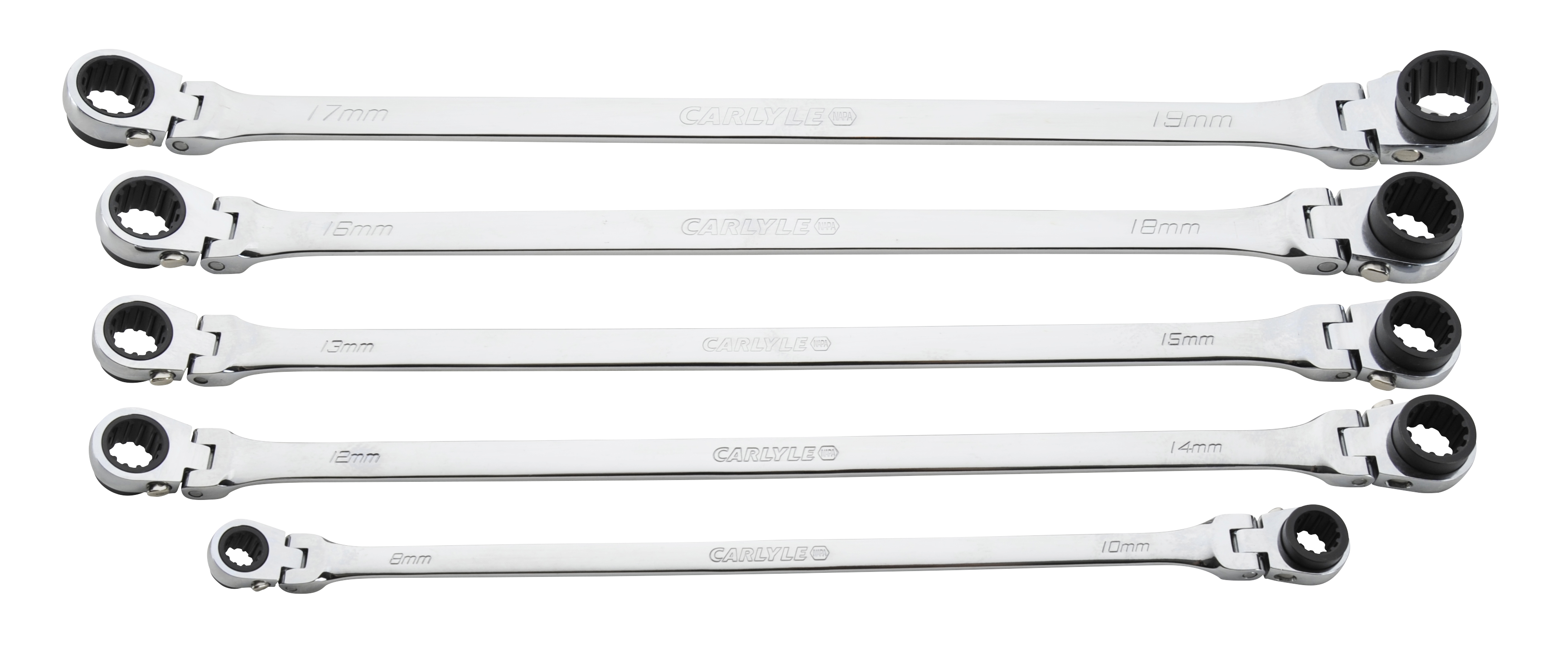 Carlyle Tools by NAPA RWLBFL5M 5 Piece Xl Double Box Flex Ratcheting