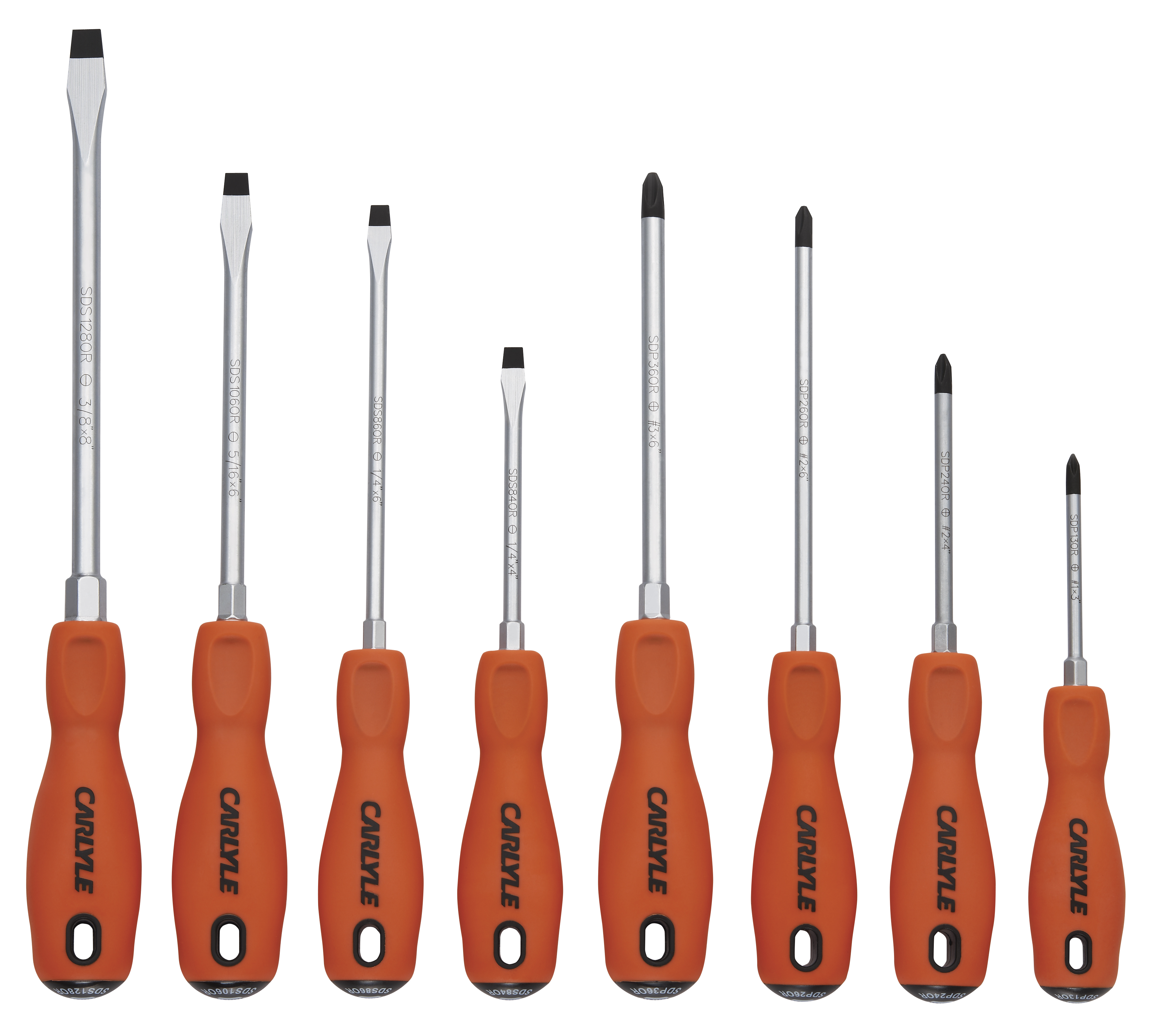 Carlyle Tools by NAPA SDS8OR 8 Pc Combination Screwdriver Set eBay