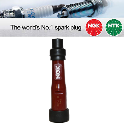 8854 4x ngk Capuchon Bougie Allumage Résistance LB05F Rouge