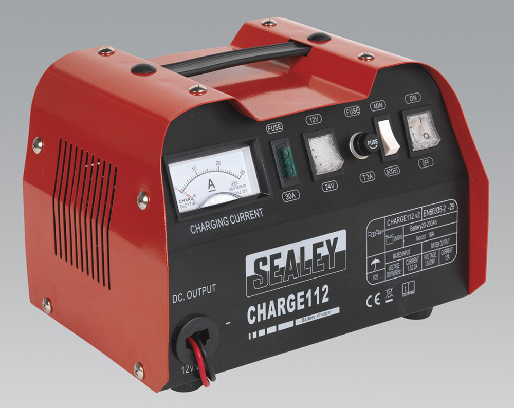 Sealey CHARGE112 Battery Charger 16Amp 12/24V 230V eBay