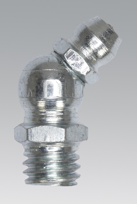 Sealey GNM12 Grease Nipple 45° 8 x 1.25mm Pack of 25