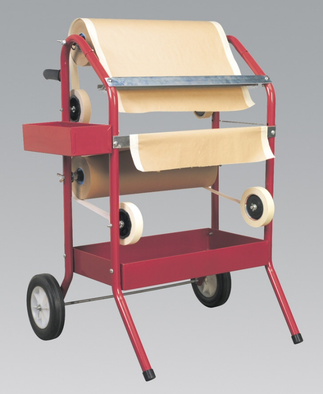 Sealey MK66 Masking Paper Dispenser 2 x 450mm Trolley | eBay