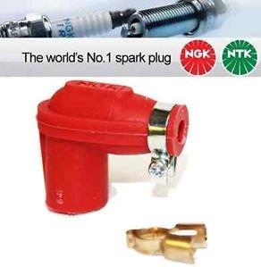 NGK LB05F-R//LB05FR//8854 90 ° tipo GOMITO il cappuccio della candela 8 Pack GENUINE NGK