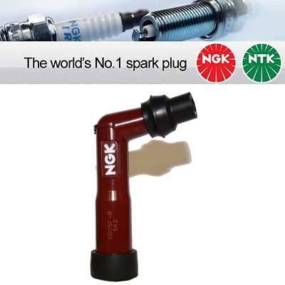 NGK LB05F-R//LB05FR//8854 90 ° tipo GOMITO il cappuccio della candela 8 Pack GENUINE NGK