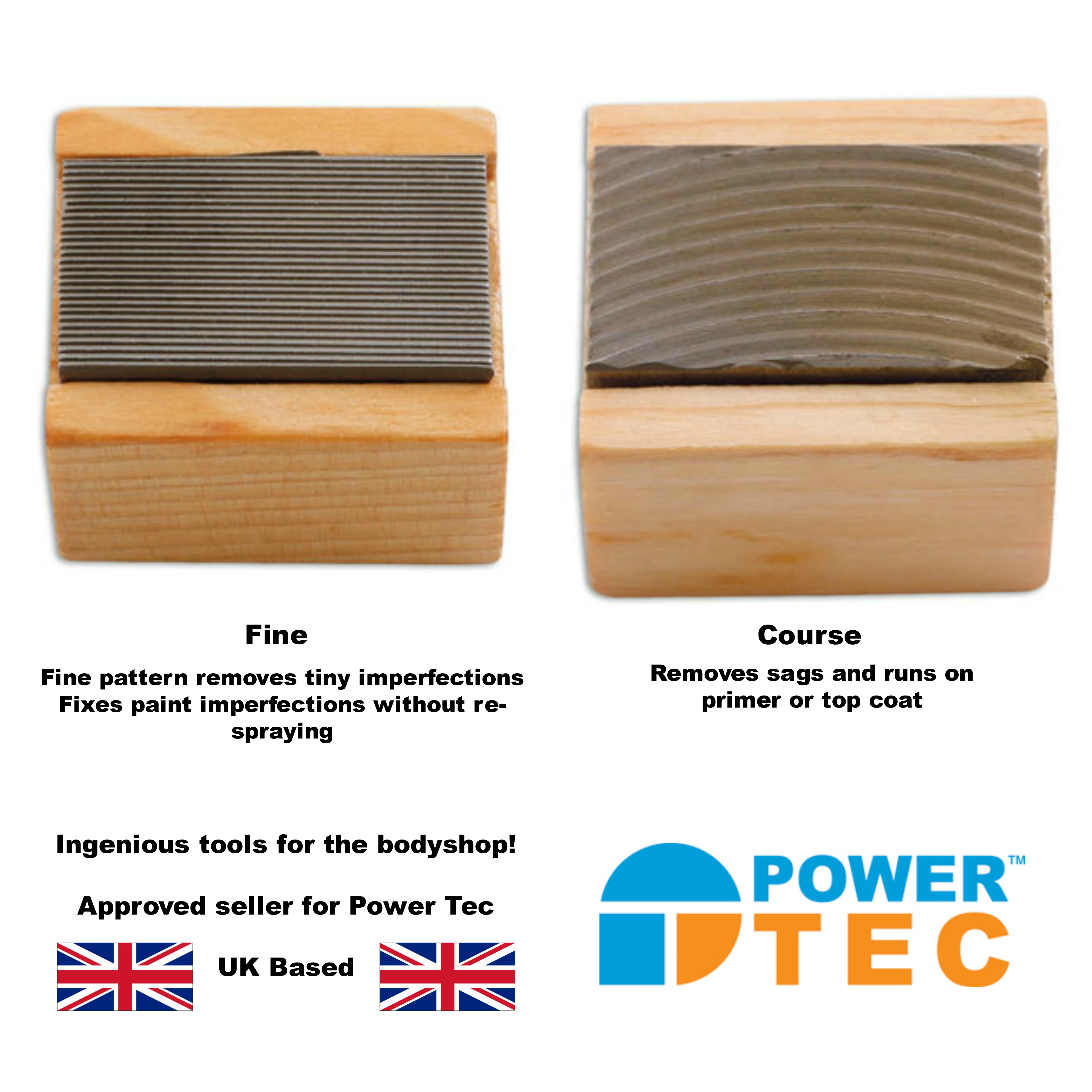 PowerTEC 2 x Nib Files Fine & Coarse Ideal for Fix