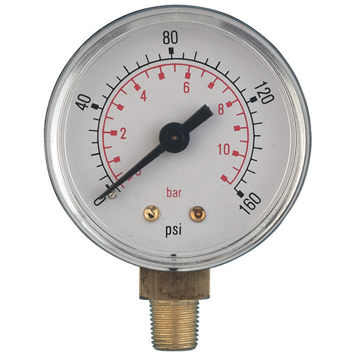 0-300PSI 63MM ST.ST GAUGE 1//4/"T GLY BACK 1-025 AIR-PRO//HY-FITT PRESSURE GAUGES