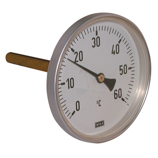 WIKA PRESSURE GAUGES - 0-120 DEG BI-METALLIC THERMOMETER 4-00464 | eBay