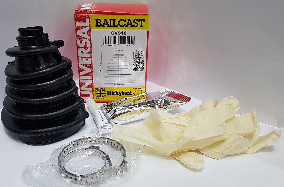 2 x UNIVERSAL STICKY STICK SPLIT CV BOOTS KIT BRAND NEW EASY FIT BAILCAST CVS18