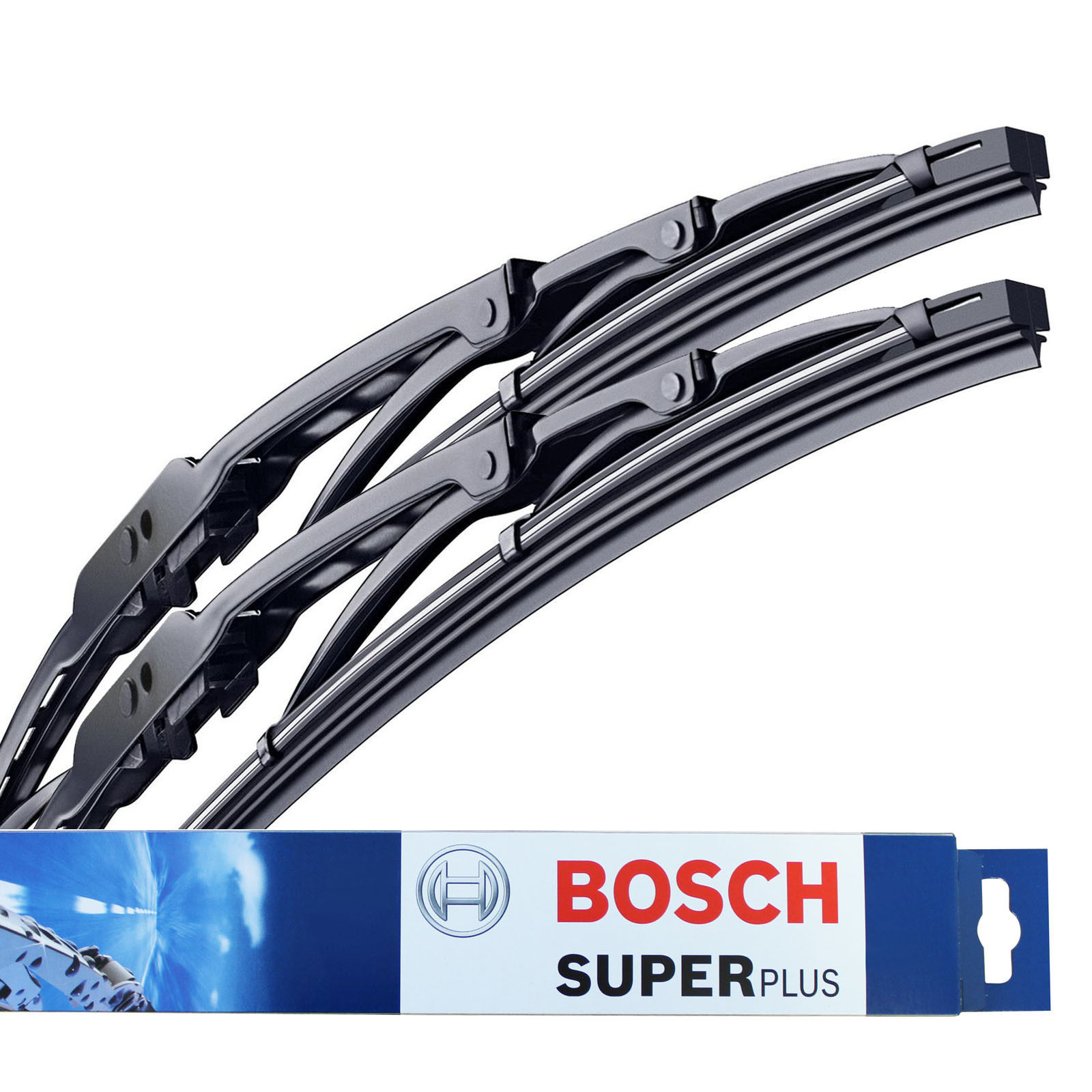 Pair Bosch Superplus Front Windscreen Wiper Blades 21