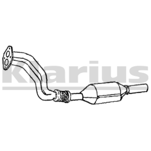 OE Quality Klarius Replacement Cat Catalytic Converter Exhaust Type Approved