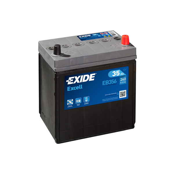 1x Exide Excell 35Ah 240CCA 12v Type 054 Car Battery 3 Year Warranty