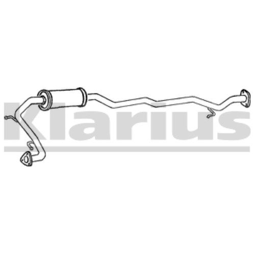 1x KLARIUS OE Quality Replacement Rear End Silencer Exhaust For AUDI Petrol