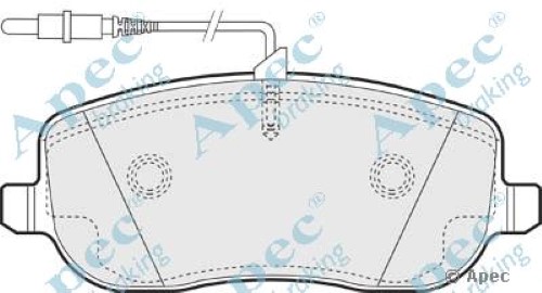 1x OE Quality Replacement Apec Front Axle Brake Pad Set 1x OE Quality Replacement Apec Front Axle Brake Pad Set