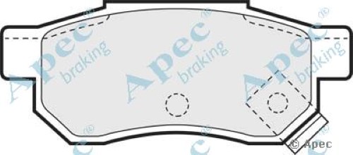 1x OE Quality Replacement Apec Front Axle Brake Pad Set 1x OE Quality Replacement Apec Front Axle Brake Pad Set