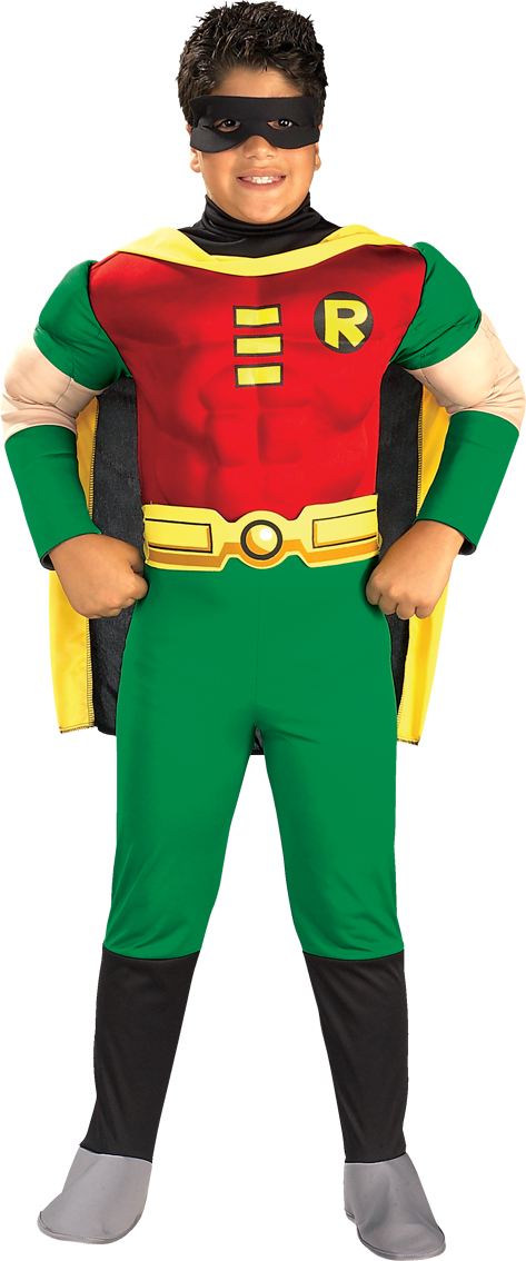 ROBIN BOYS COSTUME CHILD KIDS BATMAN FANCY DRESS OUTFIT | eBay