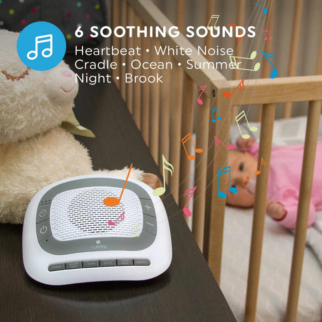 MyBaby SoundSpa – 6 Lullabies, Auto-off Timer, Portable | eBay