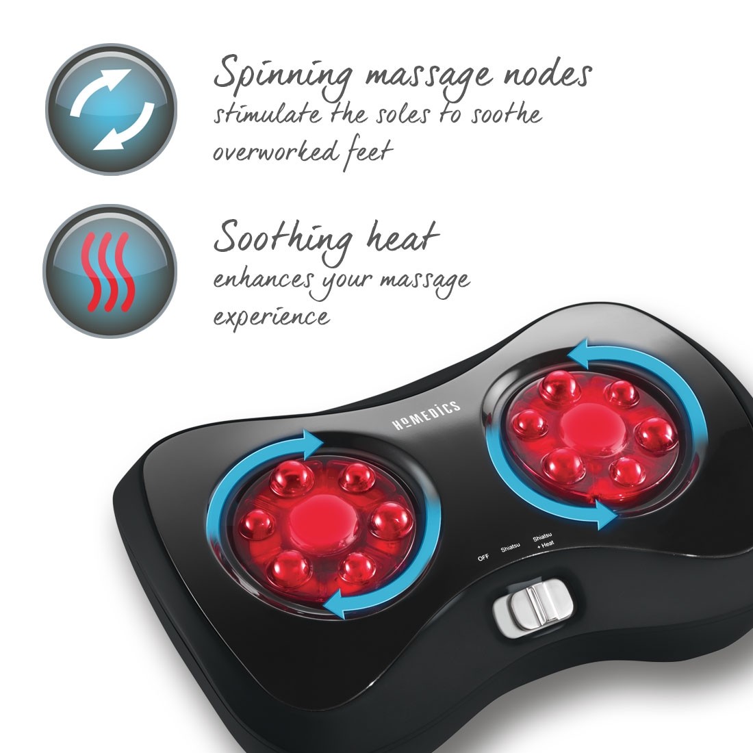 Homedics Electronic Rotating Shiatsu Foot Massager With Heat Black Fm S100h Gb 31262079473 Ebay 1569