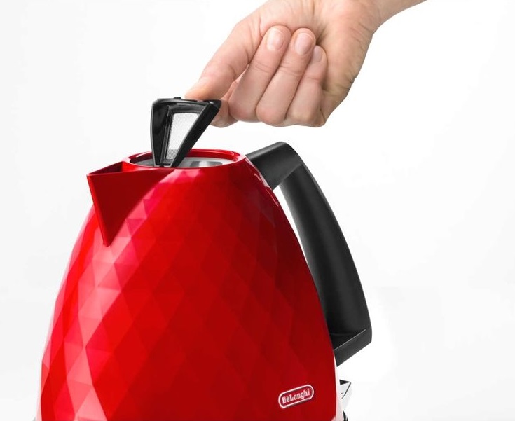 De'Longhi KBJ3001.R Brillante Cordless Jug Kettle 1.7L 3000W Red A