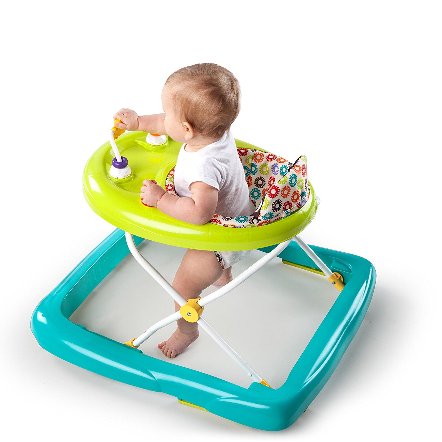 NEW Bright Starts Pattern Pals Baby Walker With 3 Adjustable Height