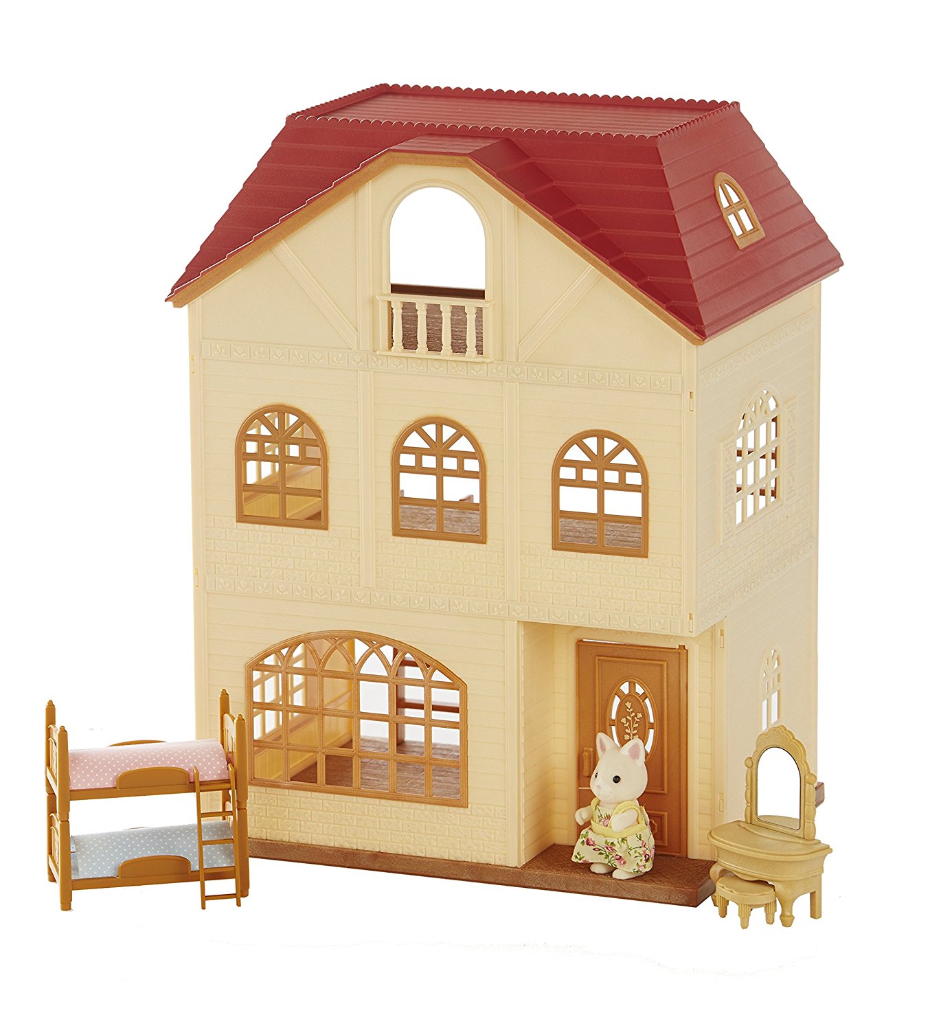 sylvanian families sky blue terrace gift set