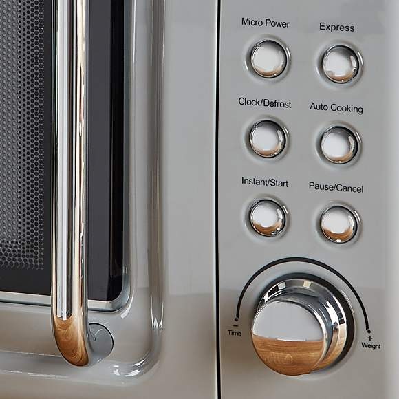 Dunelm 20L Retro Freestanding Microwave With Defrost Function 800W