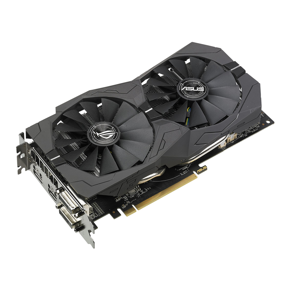 Asus rog-strix-rx570-4g-gaming AMD Radeon RX 570 4GB GDDR5 Grafikkarte ...