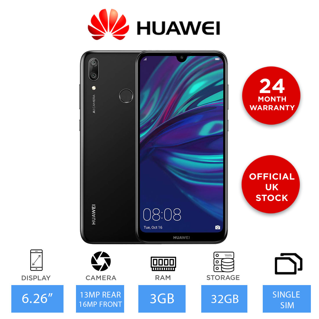 Huawei y7 2019 32gb что с экраном нажимаю и он сам начинает зажимать как исправить