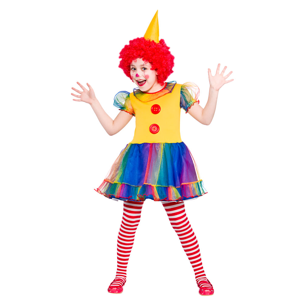 Girls Cute Little Clown Costume for Circus Fancy Dress Outfit | eBay