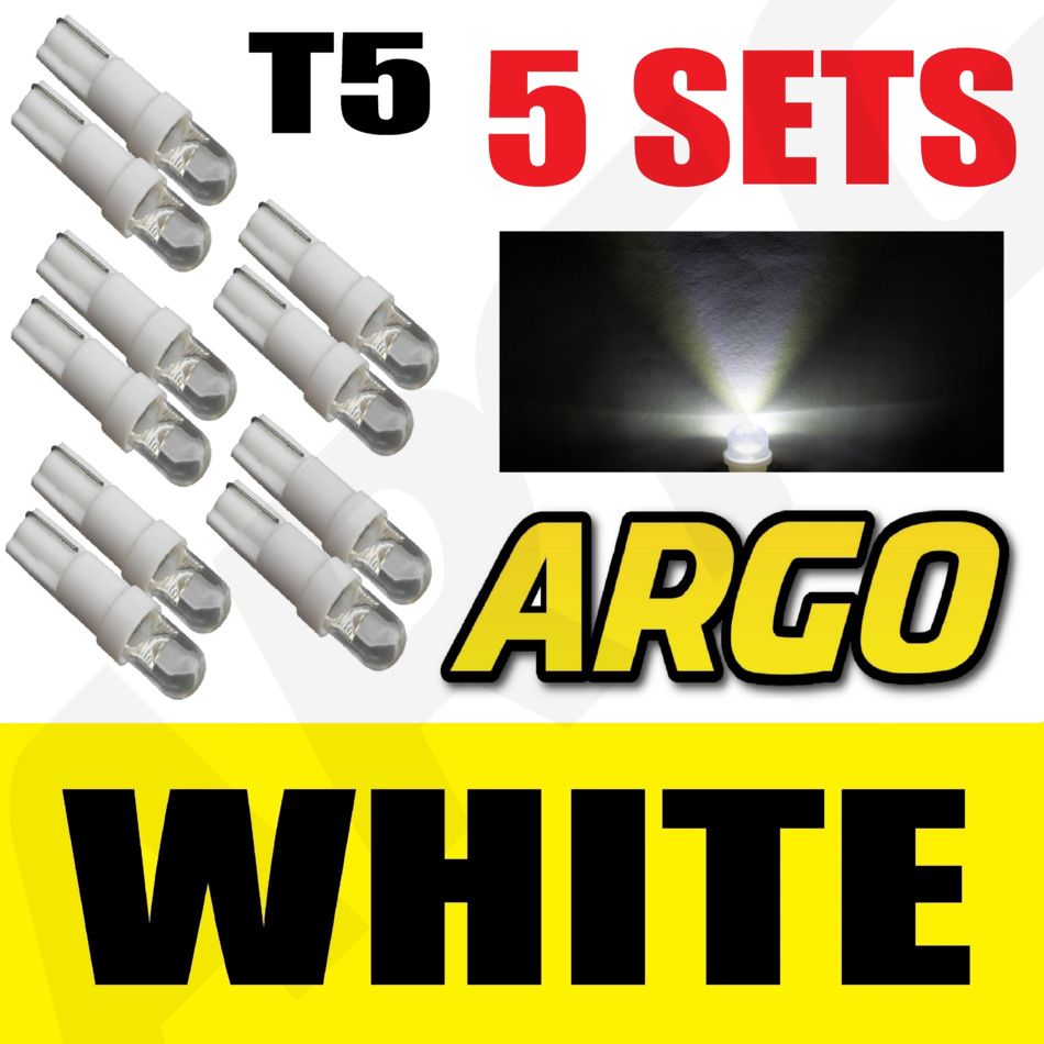 5 X SETS T5 286 LED ULTRA BLUE DASHBOARD LIGHT BULBS XENON 12V LAMP DIALS CAR