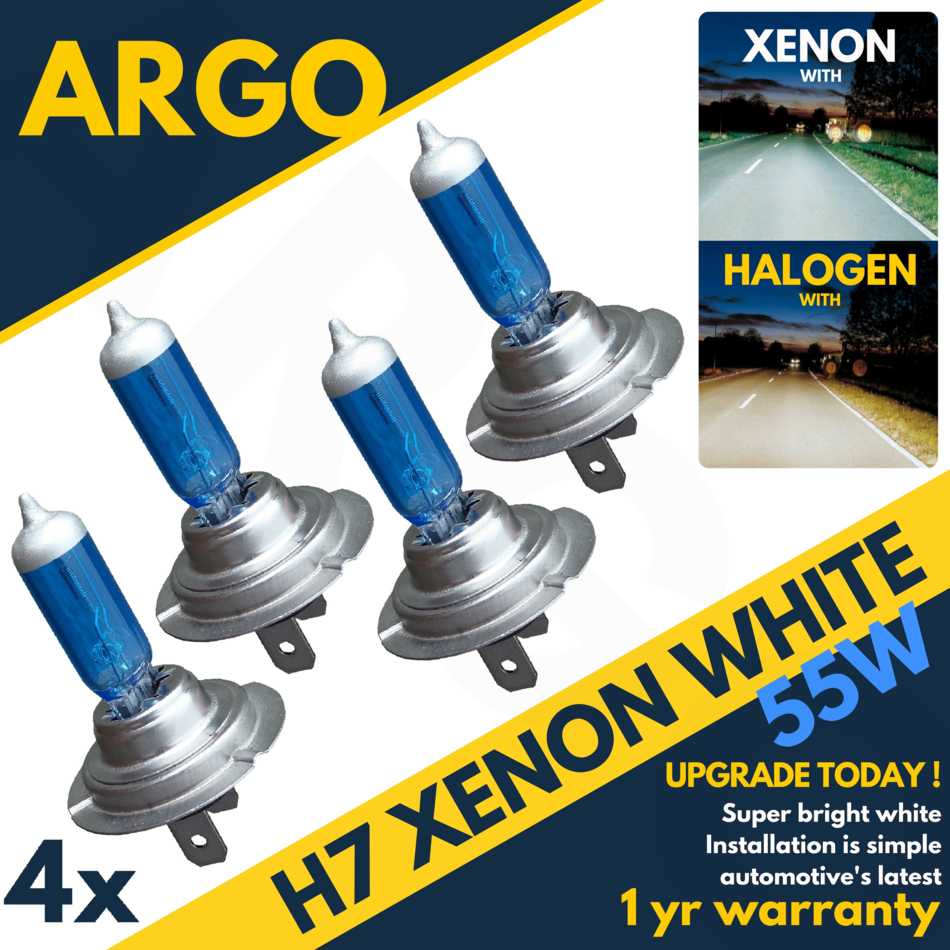 2x H7 477 499 PX26d 100W Xenon Super White 5500K 12V Light Bulb Lamp High Beam A