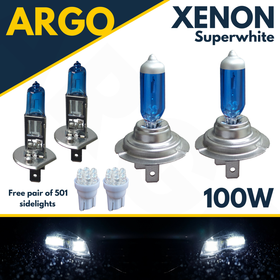 Rover 25 100w Clear Xenon HID High//Low//Side Headlight Bulbs Set