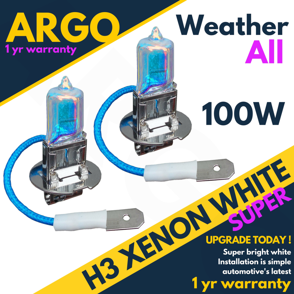 H3 55w SUPER WHITE XENON 453 Upgrade Fog Light Bulbs 12v