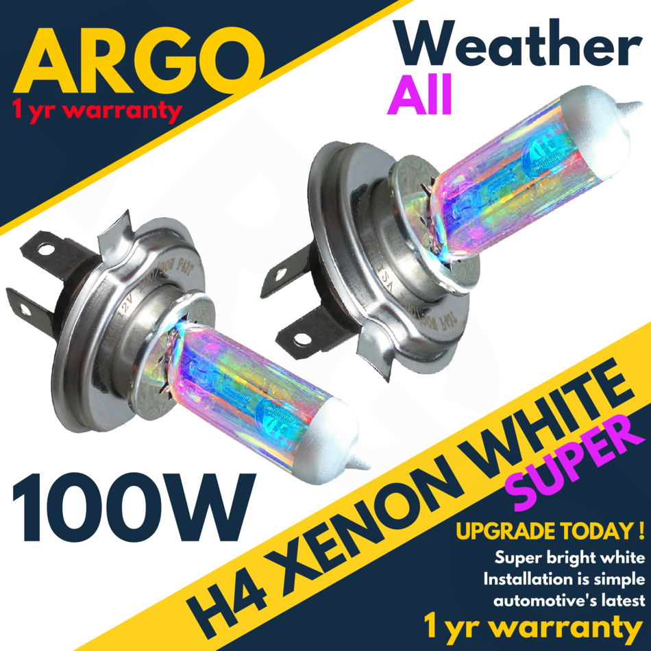 Ford Focus MK1 H4 501 55w ICE Blue Xenon HID High//Low//Side Headlight Bulbs Set