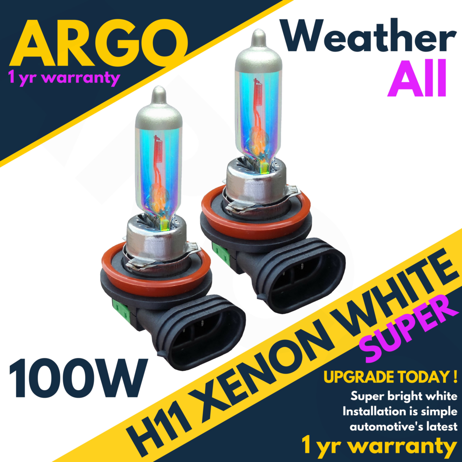 FITS TOYOTA 2 x H11 501 FRONT HALOGEN SUPER WHITE LIGHT BULBS XENON HEADLIGHT