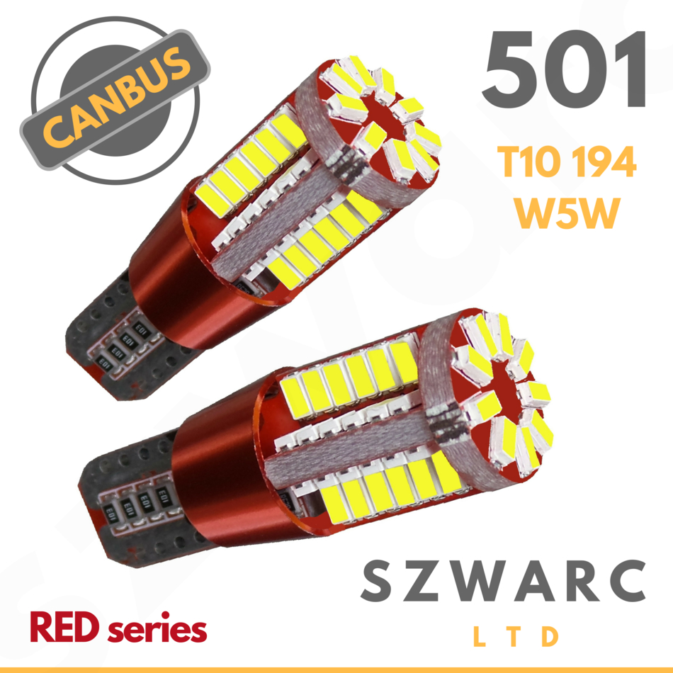 T10 w5w 501 DEL Canbus 57 SMD CREE Bright White Car Interior Side Light Bulbs