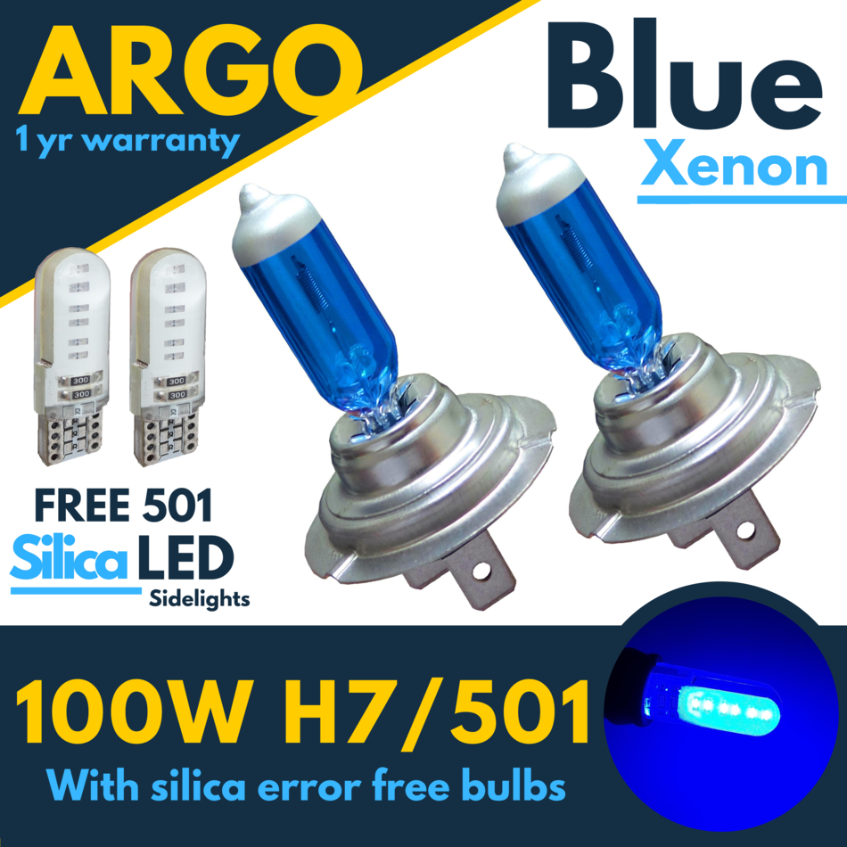 2x H7 CREE LED Bombillas De Xenon Blanco COCHE Faros Faro Halógeno de 477 12v